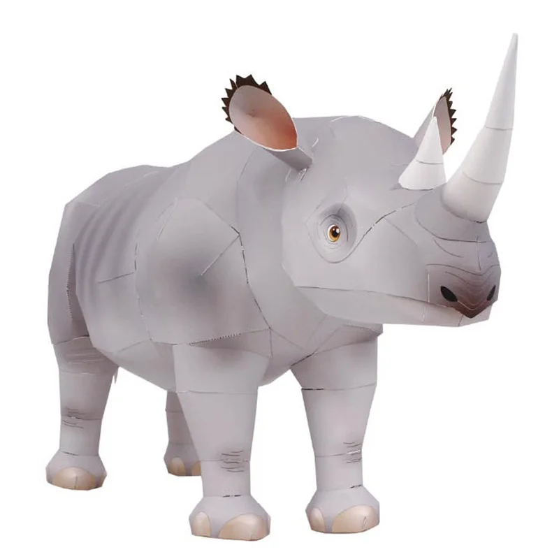 Art And Craft Nature - Rhinoceros Hook-lipped Handmade Origami Art Folding