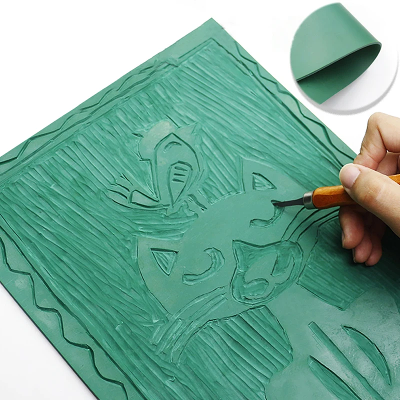 Lino Printing Block - Carving Rubber Block Printmaking Stamp Blocks