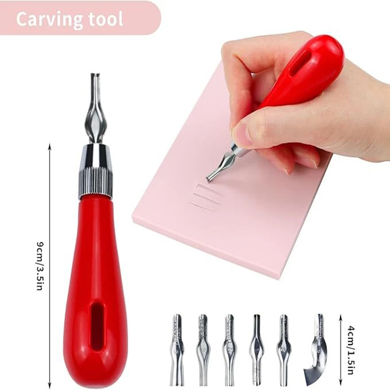Lino Printing Block - Multifunctional Engraving Cutter, Portable Linoleum Carving