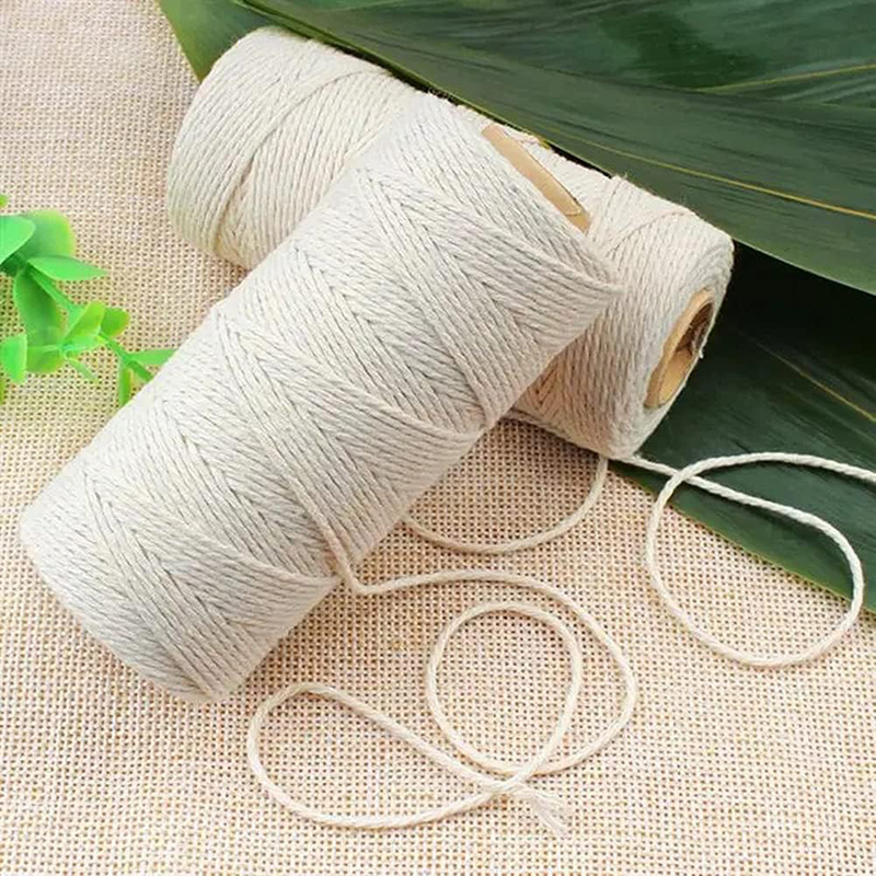 Macrame Cord Cotton - 109Yards 2mm Macrame Cord Craft Colored