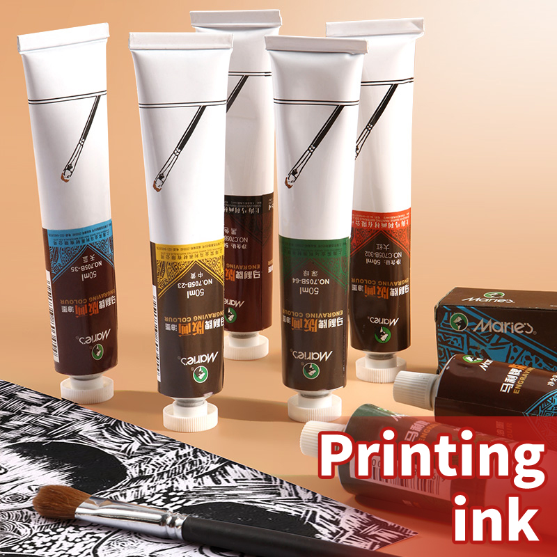 Lino Printing Block - Marie's 6 Colors 50ml/1.69 oz Printmaking