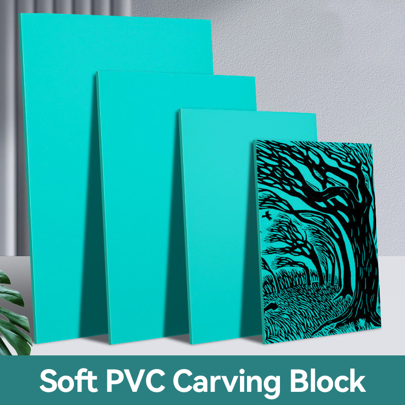 Lino Printing Block - Soft Linoleum Carving Rubber Block Printmaking