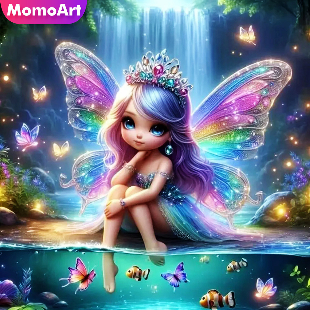 Art Craft Girl - Momoart Girl Diamond Mosaic Portrait New