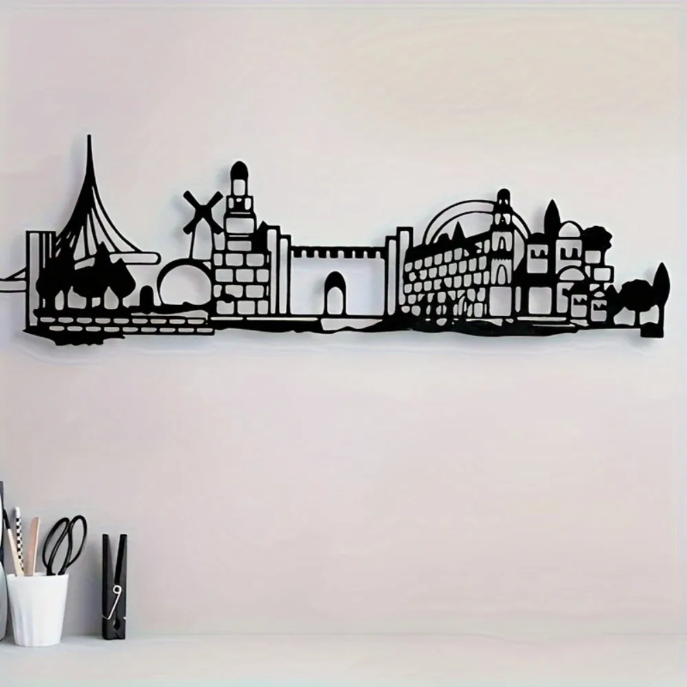 Art & Craft Valley - CIFBUY Iron Wall Art Jerusalem Skyline