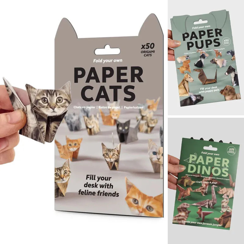 Creative DIY Origami Handmade  - Art Craft Cat ulasan dan harga