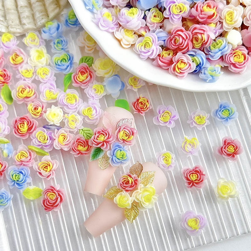 50pcs Random Mixed Resin Flowe - Art Craft Rose ulasan dan harga