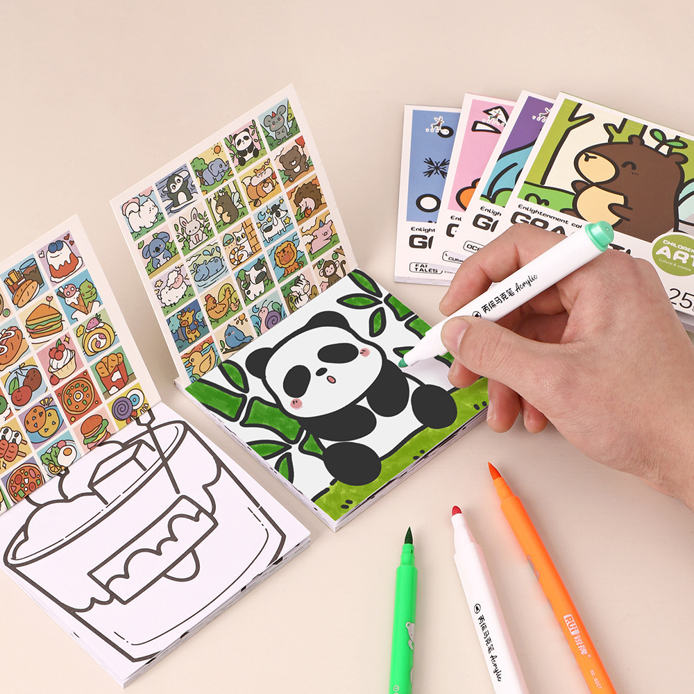 Cartoon Handy Coloring Book 25 - Art Craft Notebook ulasan dan harga