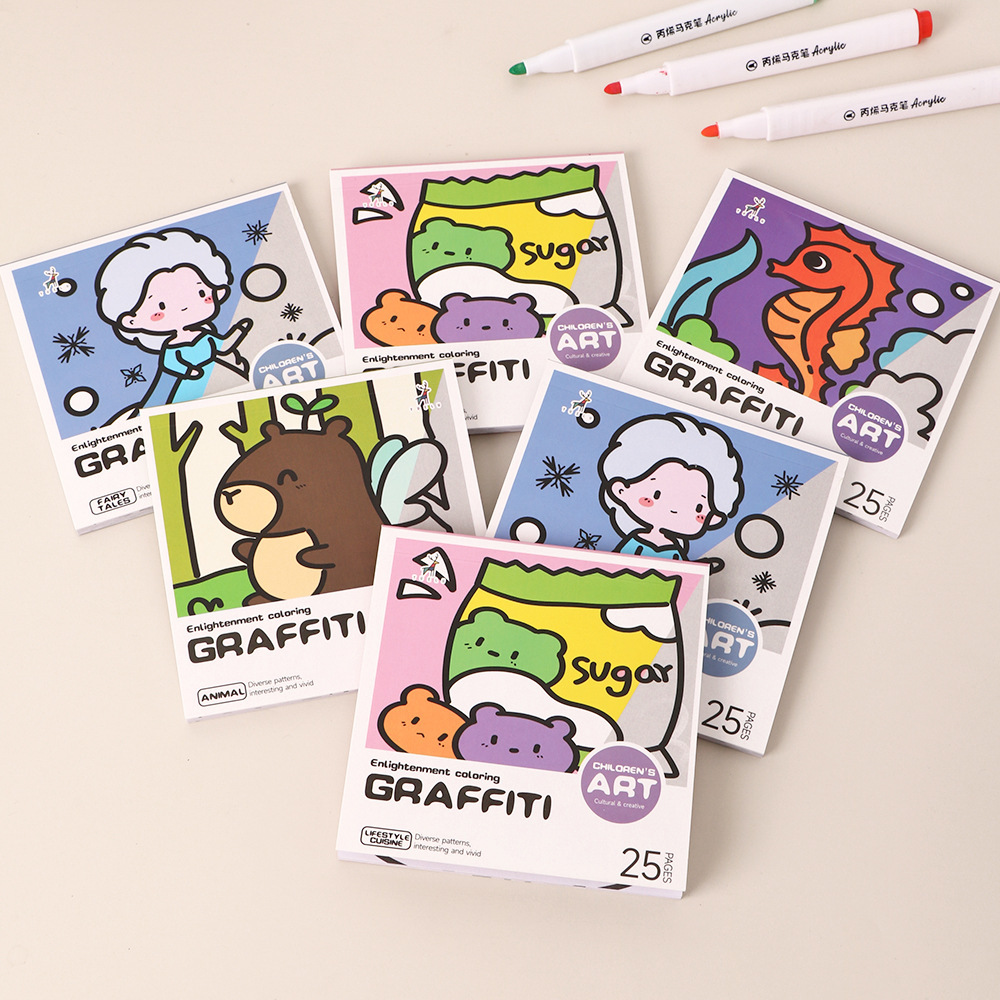 Cartoon Handy Coloring Book 25 - Art Craft Notebook ulasan dan harga