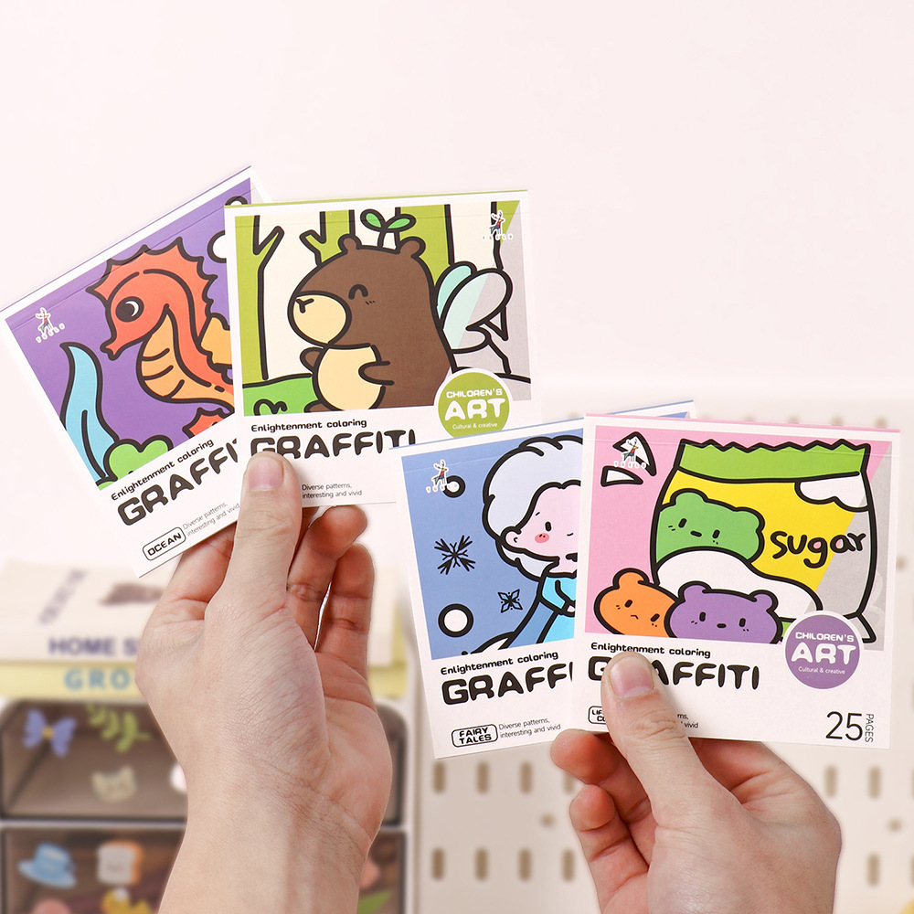 Cartoon Handy Coloring Book 25 - Art Craft Notebook ulasan dan harga