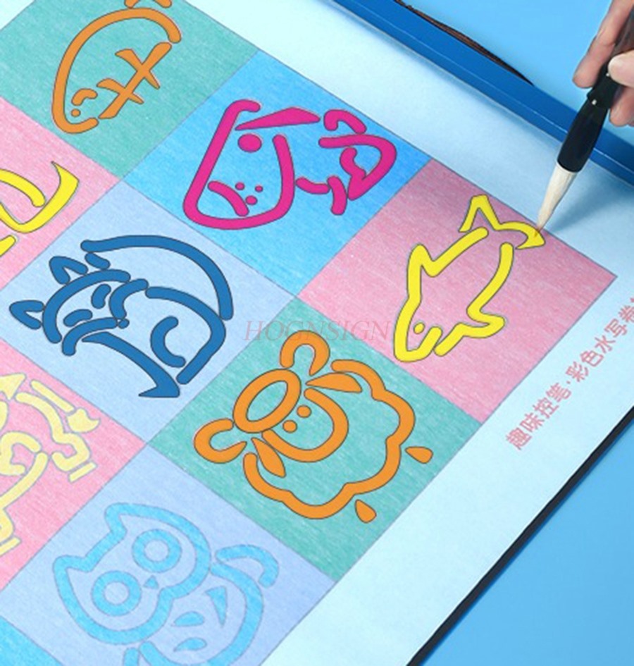 1set Children's Colorful Fun C - Calligraphy Pen Set ulasan dan harga