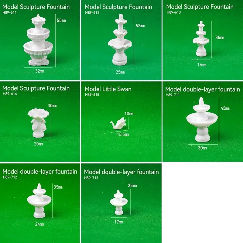 2Pcs Model Statue HO 1:87 Scul - Art And Craft Nature ulasan dan harga