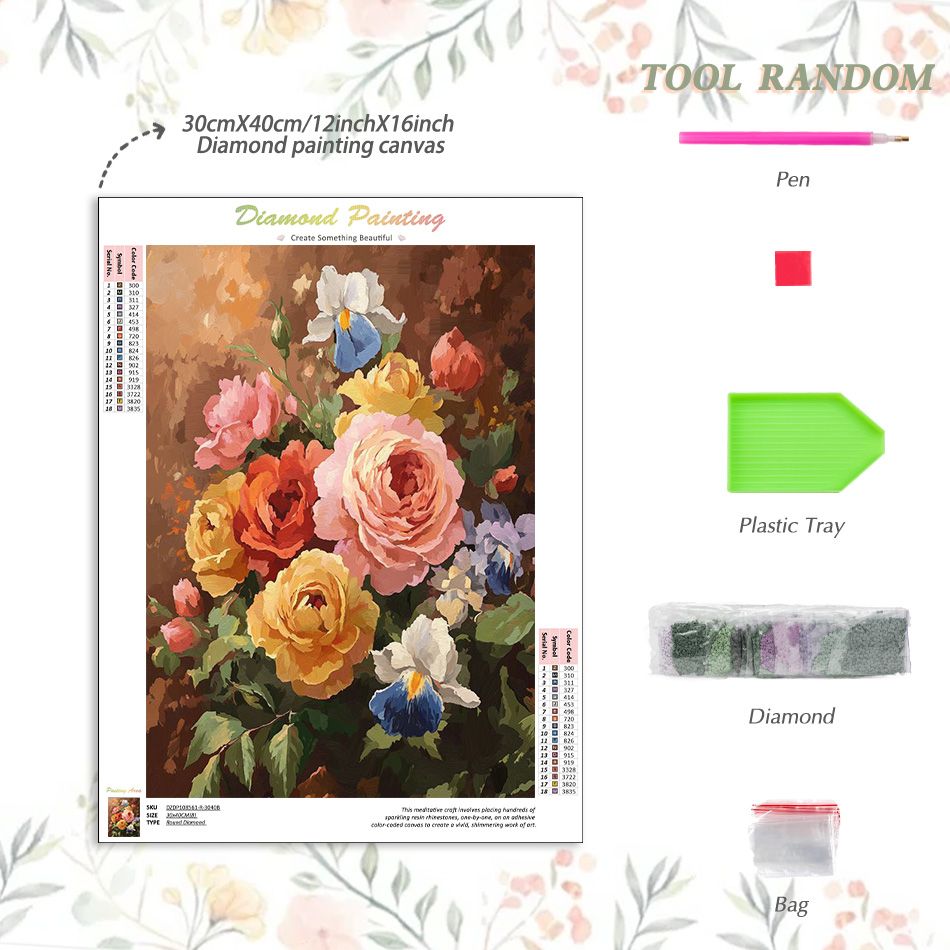 CHENISTORY Flower 5d Diamond P - Art Craft Ideas For Adults ulasan dan harga