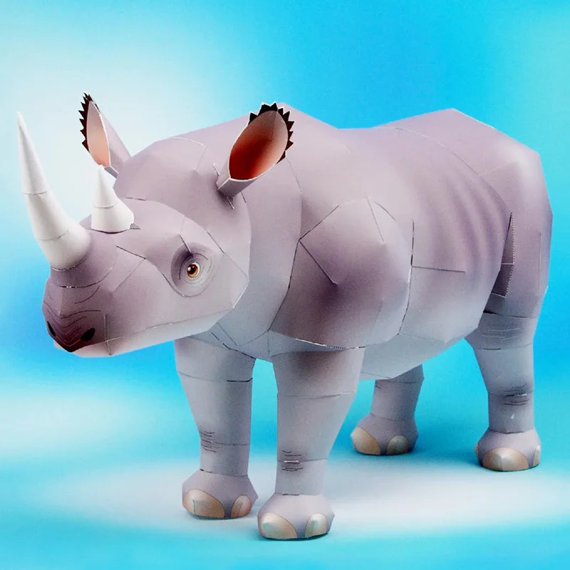 Rhinoceros Hook-lipped Handmad - Art And Craft Nature ulasan dan harga