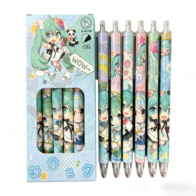 Hatsune Miku quick-drying gel  - Calligraphy Pen Set ulasan dan harga