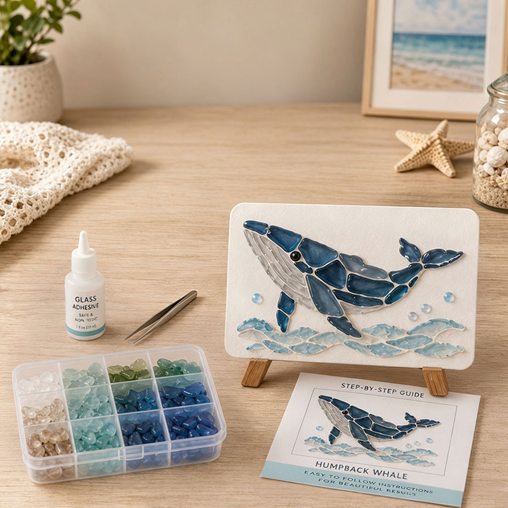 DIY Sea Glass Art Kit Sea Glas - Art And Craft Nature ulasan dan harga