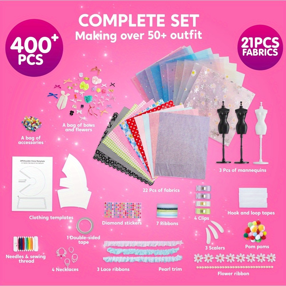 JOYFY 400+PCS Fashion Design C - Art Craft Girl ulasan dan harga