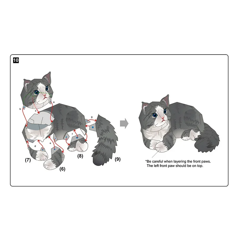 Norwegian Forest Cat Folding H - Art Craft Cat ulasan dan harga