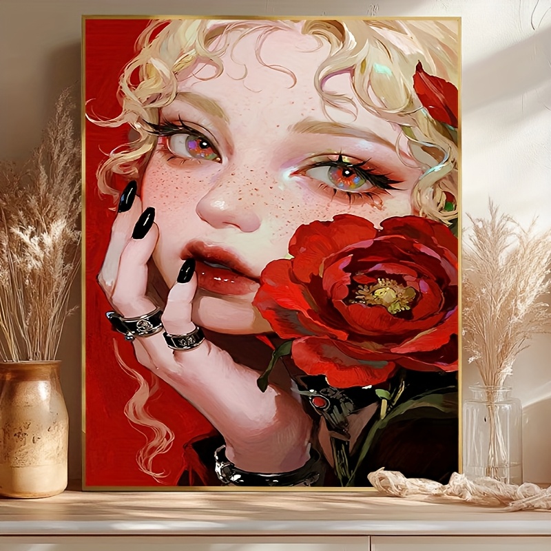 Paint By Numbers Kit for Adult - Art Craft Rose ulasan dan harga