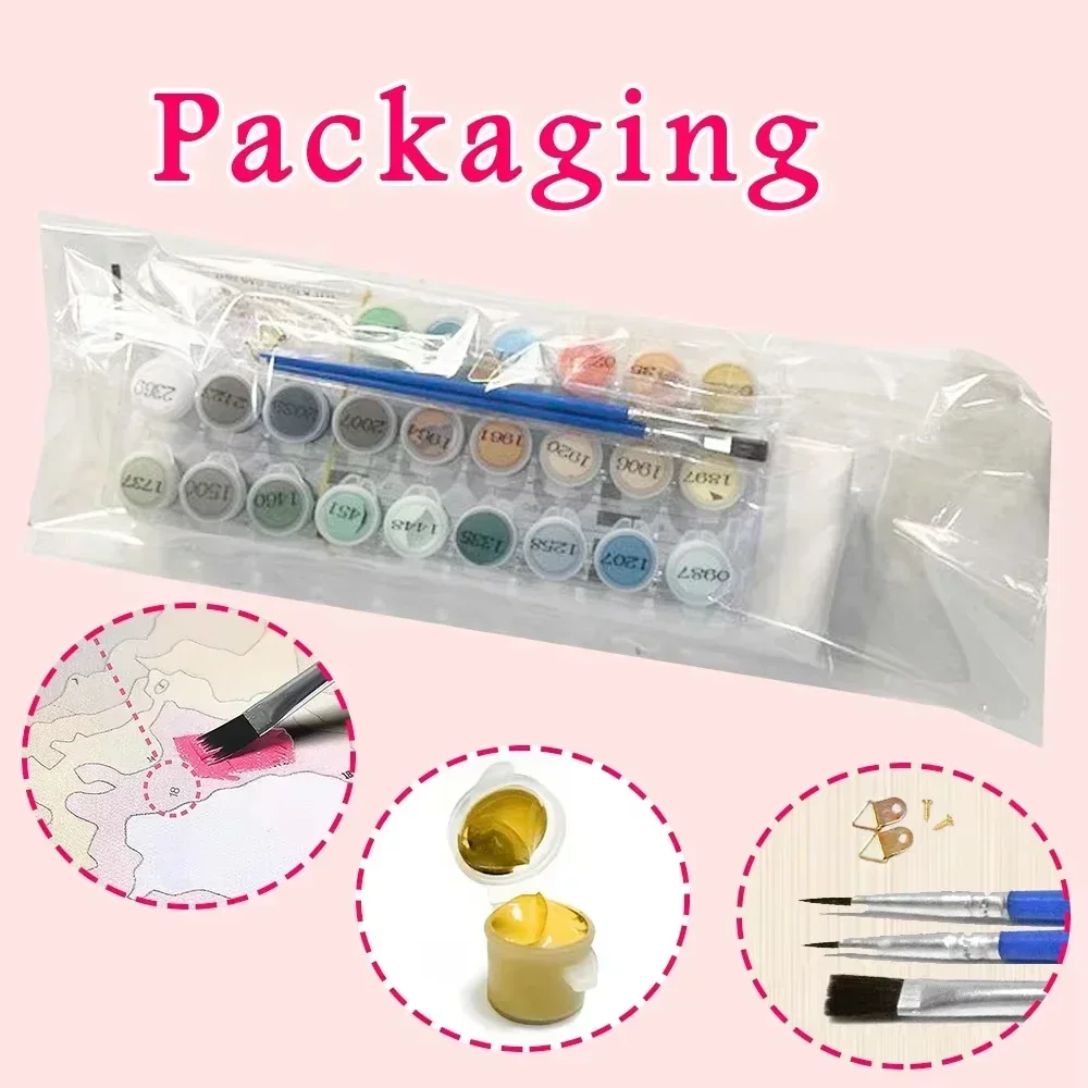 Paint By Numbers Kit for Adult - Art Craft Rose ulasan dan harga