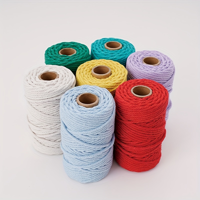 3mm Natural & Colorful Core-Sp - Macrame Cord Cotton ulasan dan harga