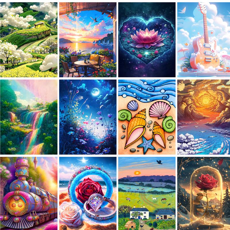 GATYZTORY Painting By Numbers  - Art Craft Rose ulasan dan harga