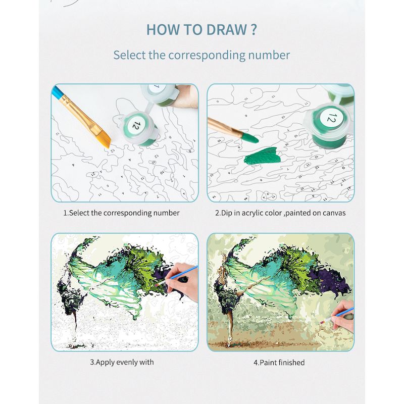 GATYZTORY Painting By Numbers  - Art Craft Rose ulasan dan harga