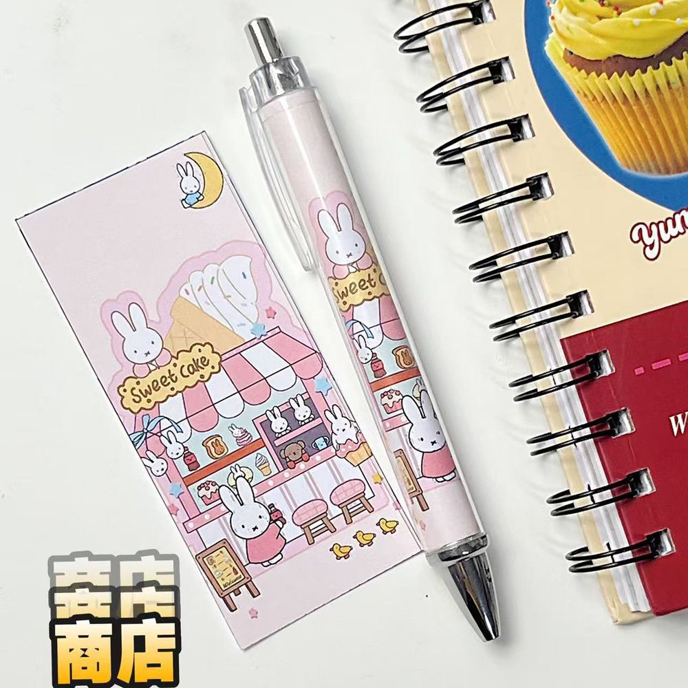 New Miffy Rabbit Press Gel Pen - Calligraphy Pen Set ulasan dan harga