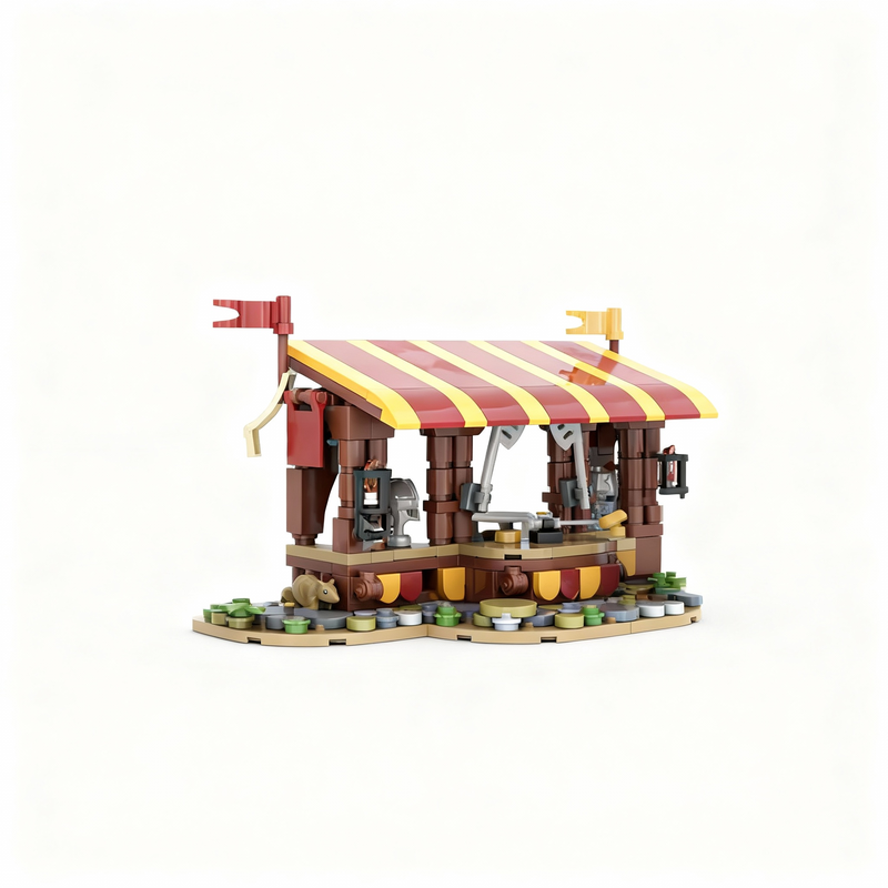 367pcs MOC Armor Market Castle - Art Craft Ideas For Christmas ulasan dan harga