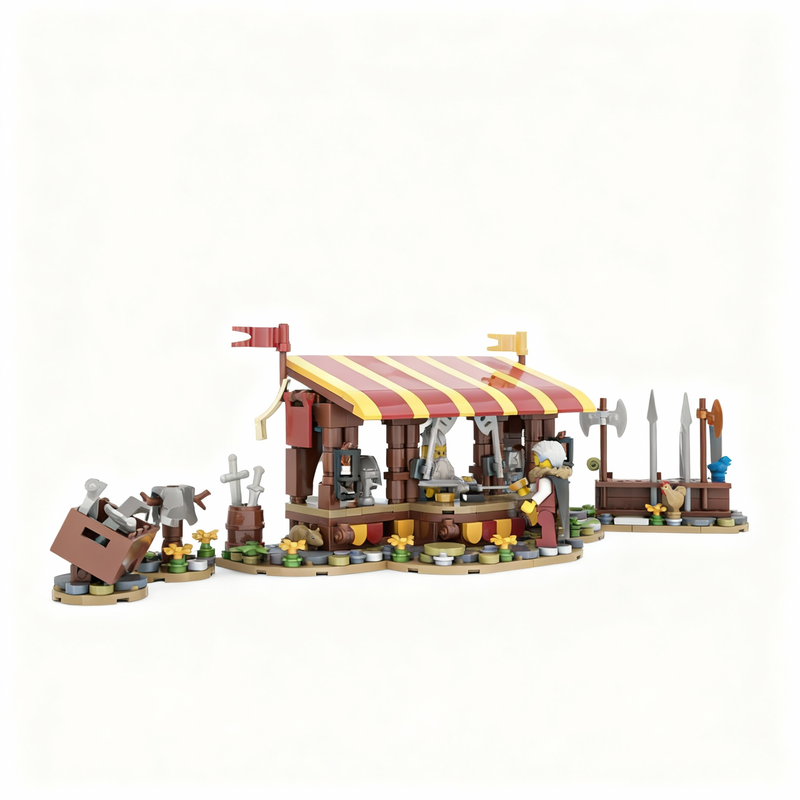 367pcs MOC Armor Market Castle - Art Craft Ideas For Christmas ulasan dan harga