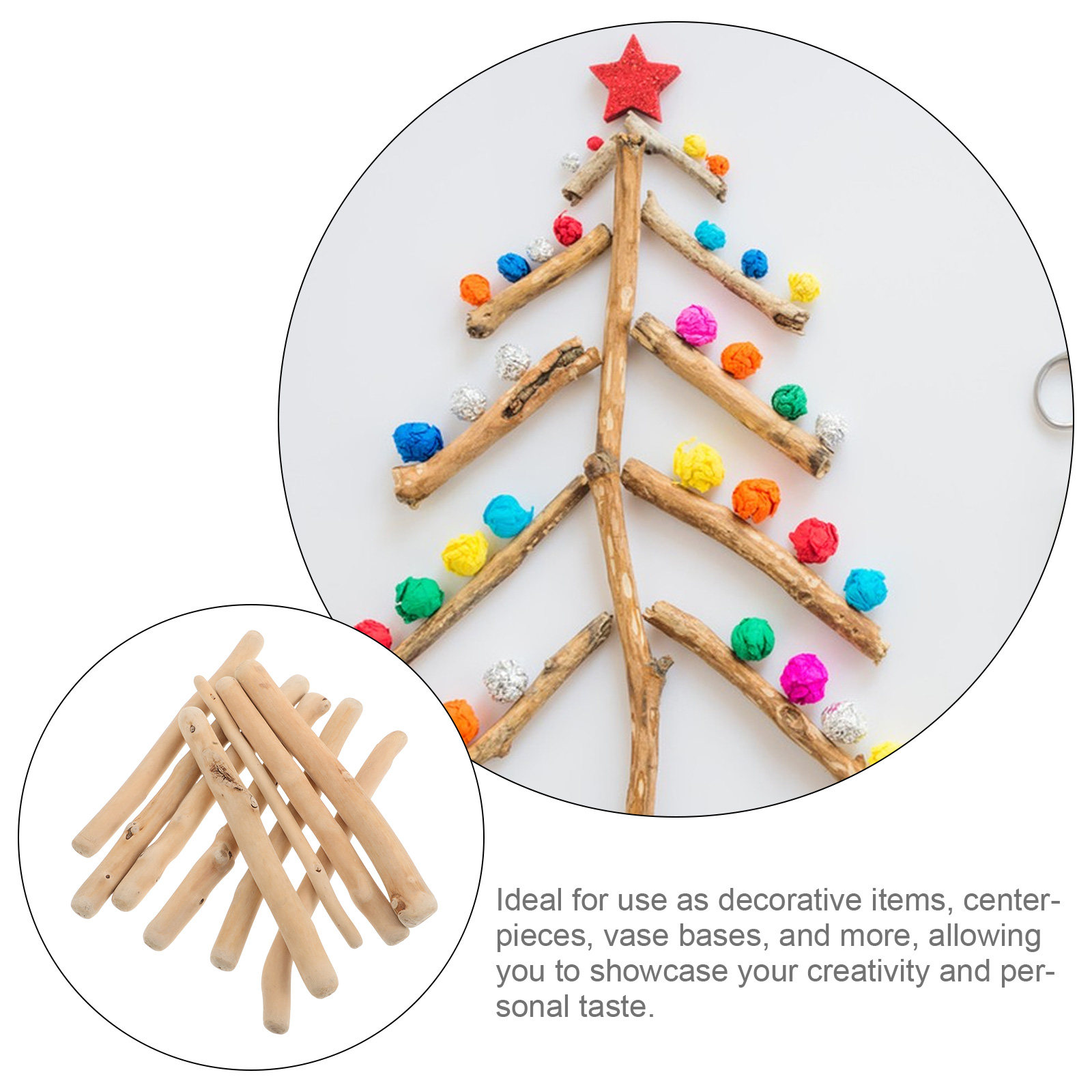 Driftwood Decor Natural Wood B - Art And Craft Nature ulasan dan harga