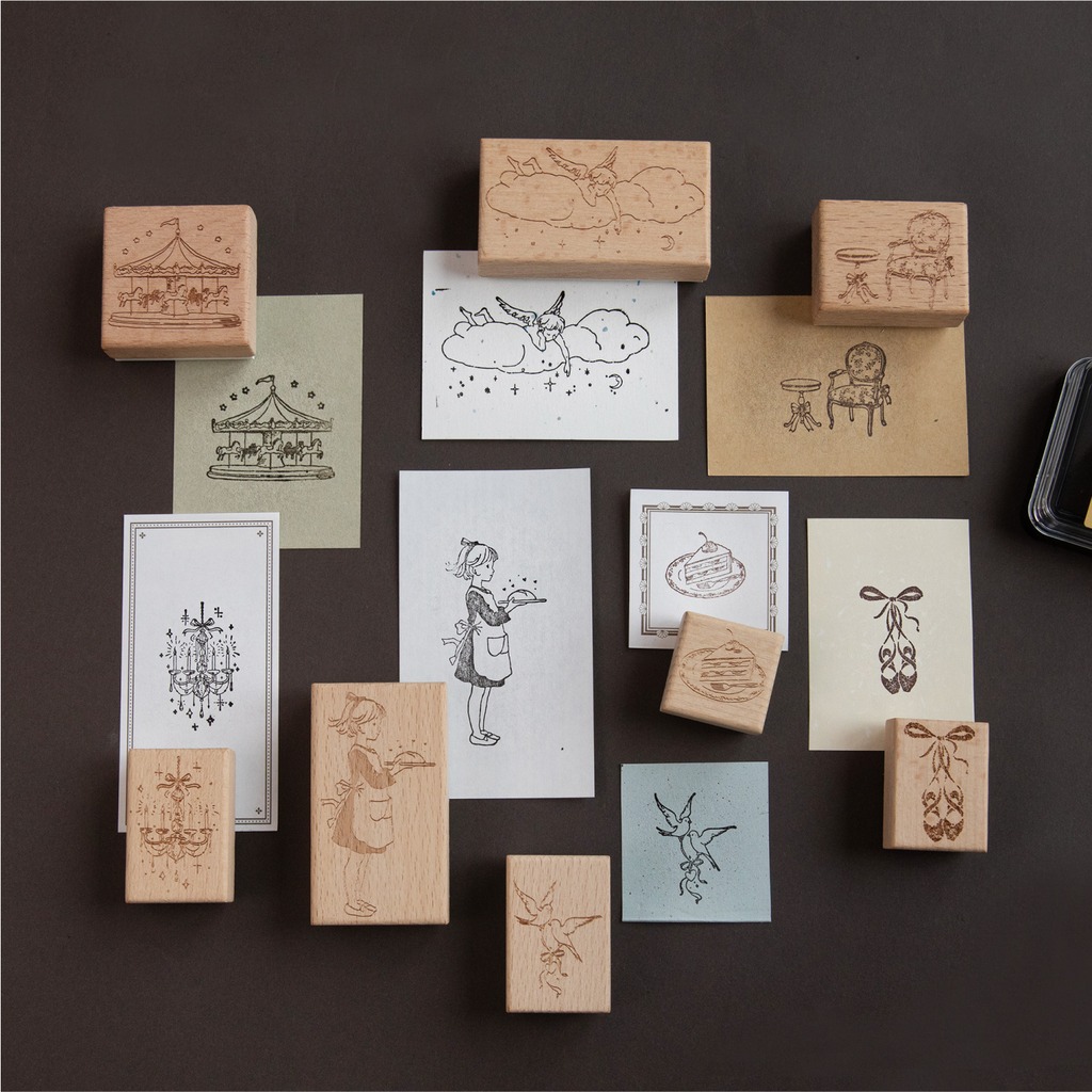Vintage Wood Cartoon Pattern R - Art Craft Notebook ulasan dan harga