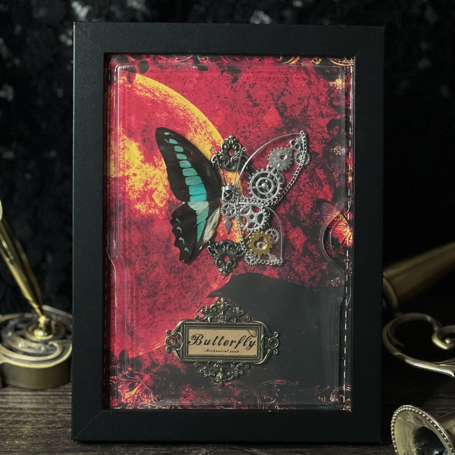Steampunk Butterfly Frame DIY  - Art Craft Handmade ulasan dan harga