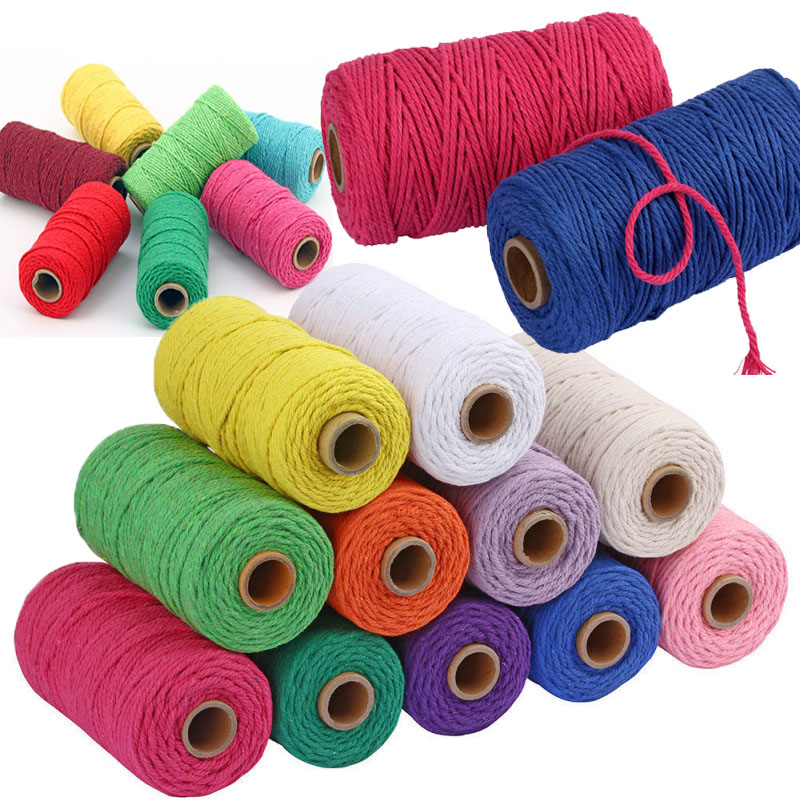 109Yards 2mm Macrame Cord Craf - Macrame Cord Cotton ulasan dan harga