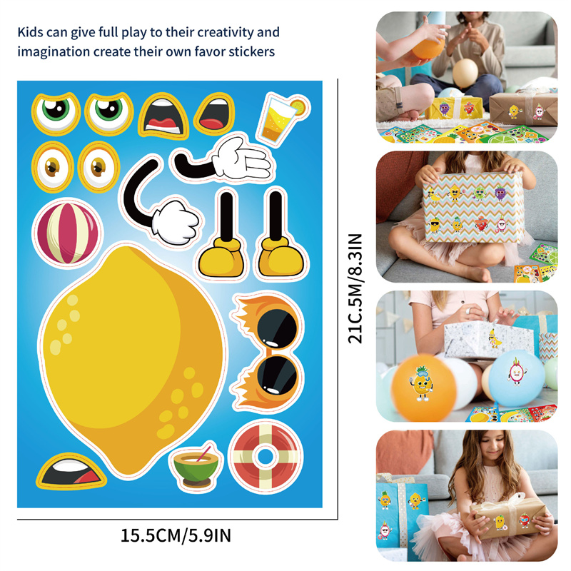 6-24sheet Make Your Own Fruit  - Art Craft 6 Year Old ulasan dan harga