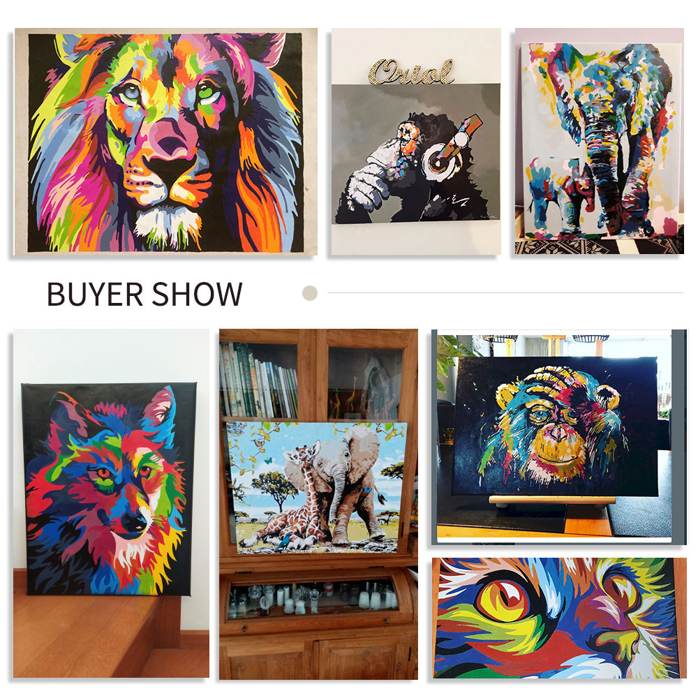 GATYZTORY Cat Painting By Numb - Art Craft Cat ulasan dan harga
