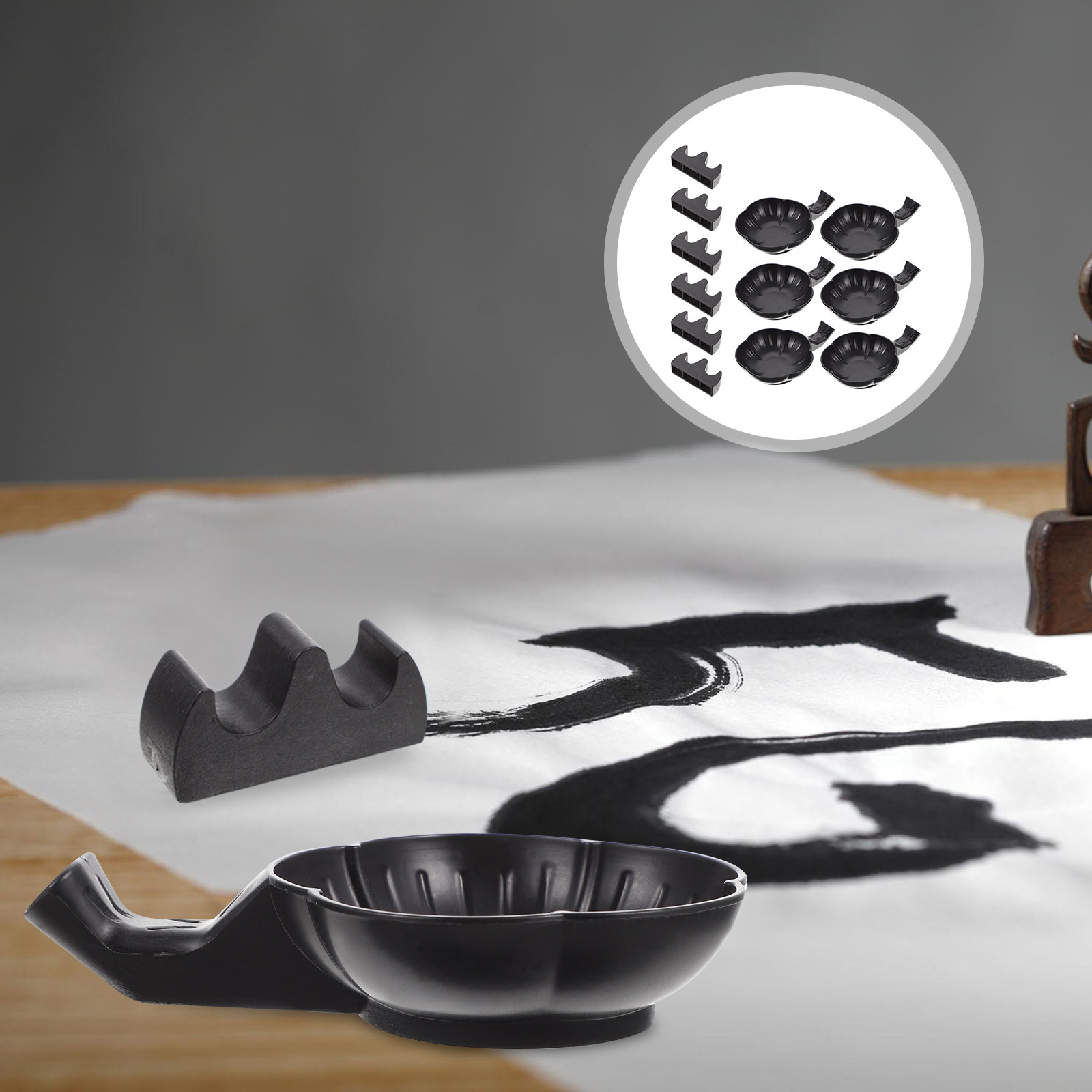 1Set Calligraphy Ink Dish Pen  - Calligraphy Pen Set ulasan dan harga