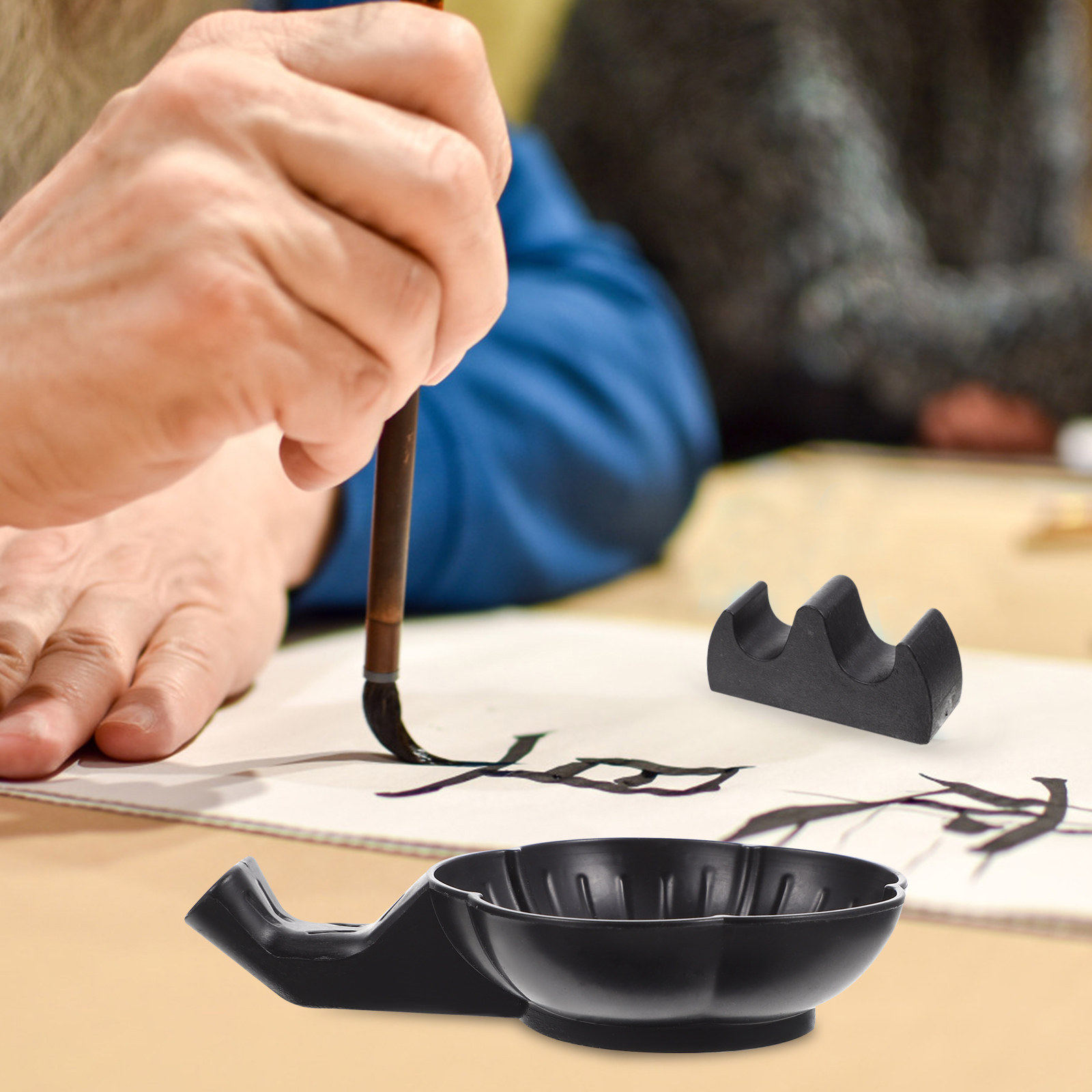 1Set Calligraphy Ink Dish Pen  - Calligraphy Pen Set ulasan dan harga