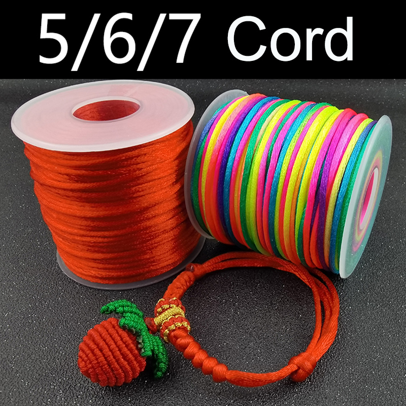 2mm Red Nylon Cord Thread for  - Macrame Cord Cotton ulasan dan harga