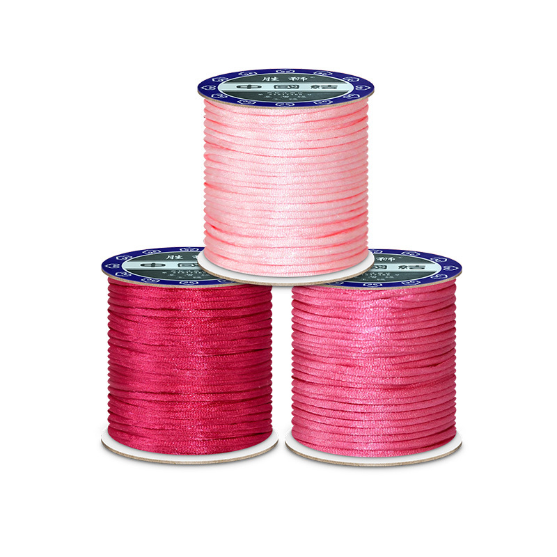 2mm Red Nylon Cord Thread for  - Macrame Cord Cotton ulasan dan harga
