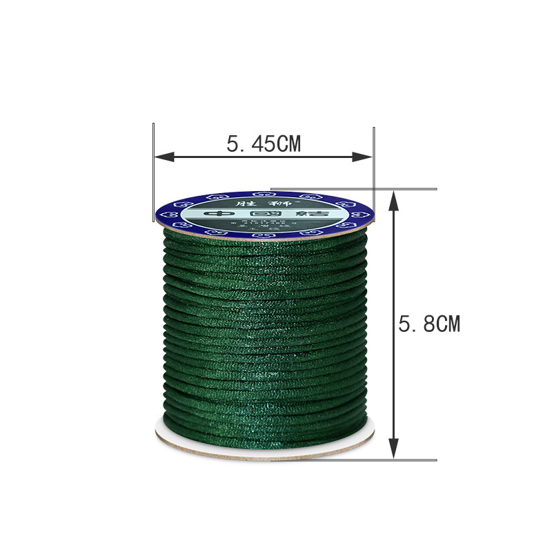 2mm Red Nylon Cord Thread for  - Macrame Cord Cotton ulasan dan harga