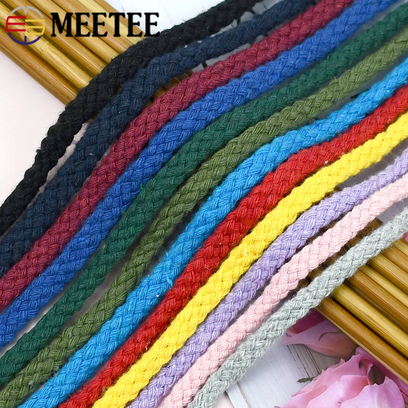 10/50M 5/7mm Cotton Cord Sewin - Macrame Cord Cotton ulasan dan harga