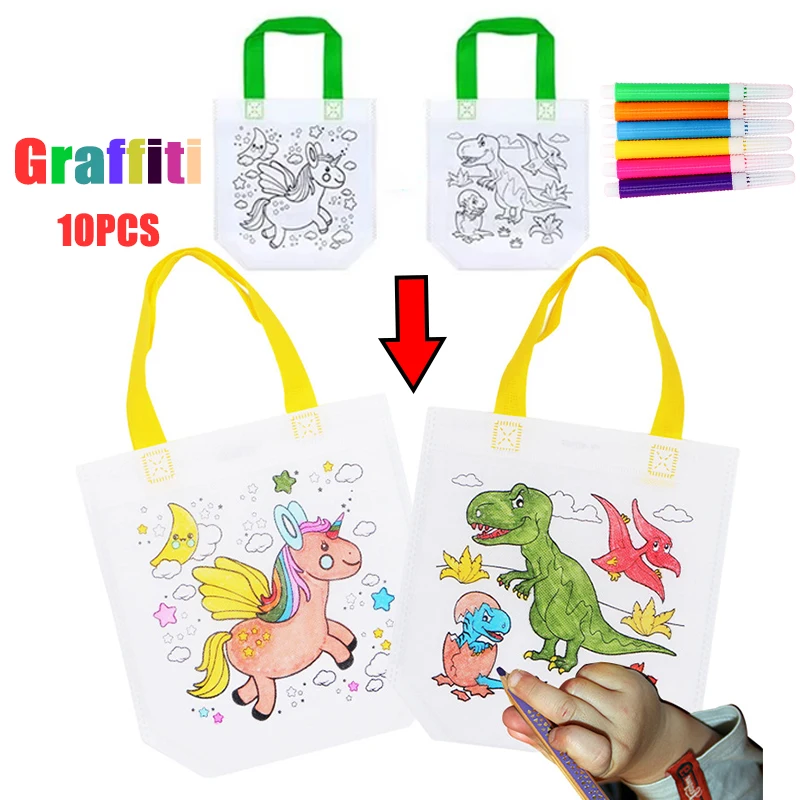 1-10pcs Sets DIY Graffiti Bag  - Art Craft Notebook ulasan dan harga