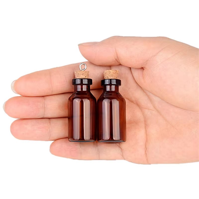 200pcs Small Amber Glass Bottl - Art Craft Zoo ulasan dan harga