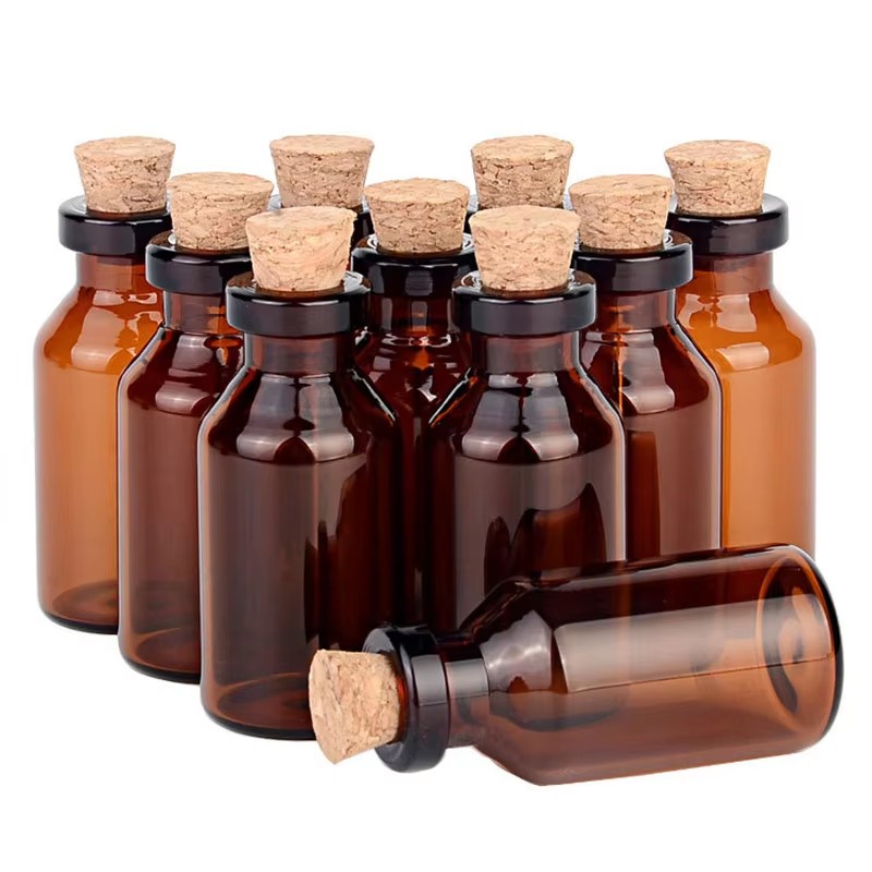 200pcs Small Amber Glass Bottl - Art Craft Zoo ulasan dan harga