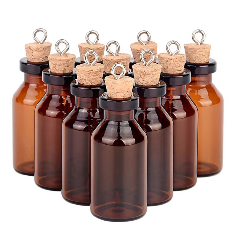 200pcs Small Amber Glass Bottl - Art Craft Zoo ulasan dan harga