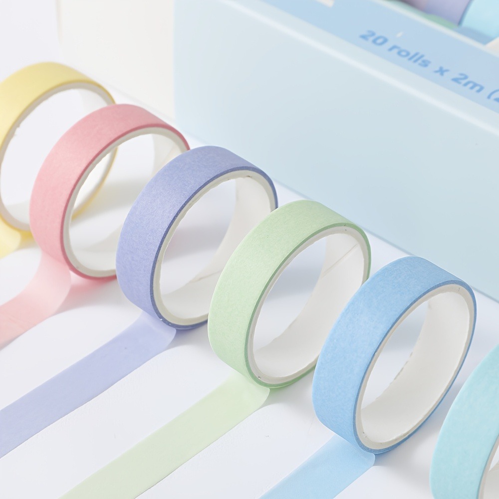 20 rolls of macaron tape, 0.4i - Art Craft Notebook ulasan dan harga
