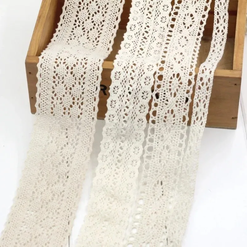 Ivory White Cotton Lace Trim R - Art Craft Girl ulasan dan harga