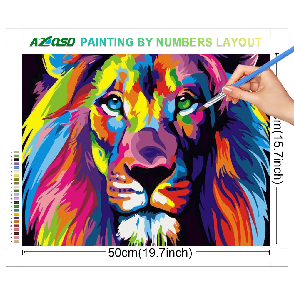 AZQSD Adult Paint By Numbers A - Art Craft Cat ulasan dan harga