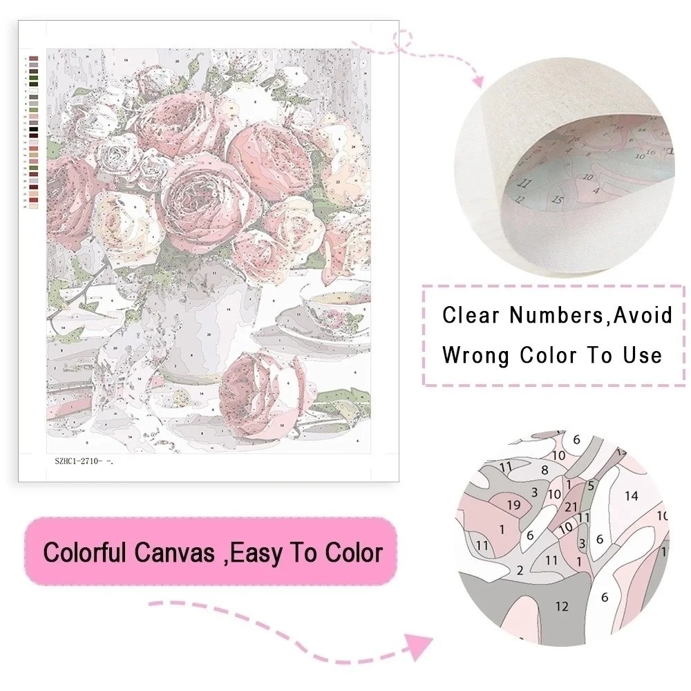 AZQSD Adult Paint By Numbers A - Art Craft Cat ulasan dan harga