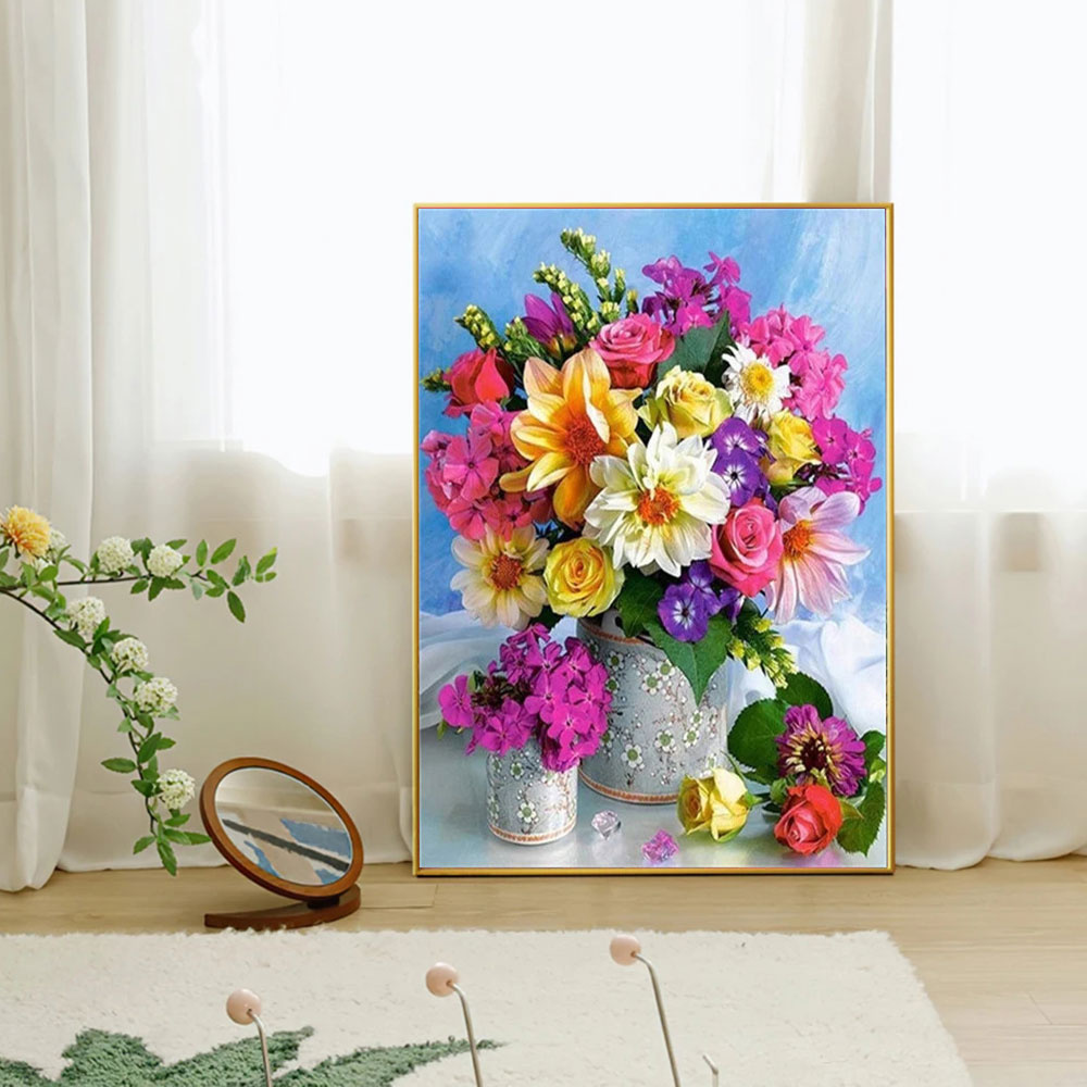 Full Diamond Mosaic Flower 5D  - Art Craft Rose ulasan dan harga